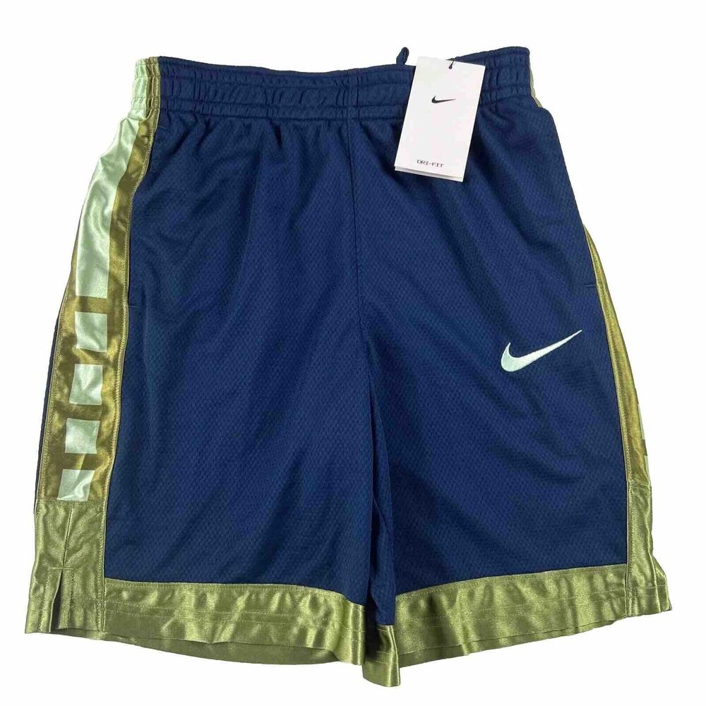 NEW Nike Boys Youth Elite Basketball shorts DA0173-460 Dark Teal Athletic Size L